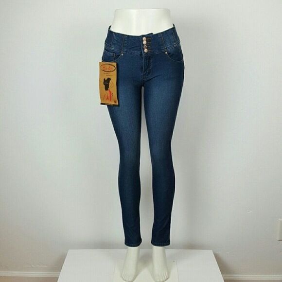 Women's High Wast Butt Lifter Jeggings Size Large - Picture 4 of 5